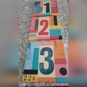 IKEA Colorful Numbered Canvas Wall Art Set